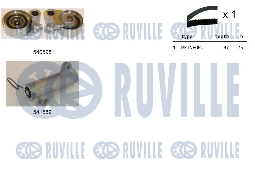 550271 RUVILLE Комплект ремня ГРМ (фото 1)