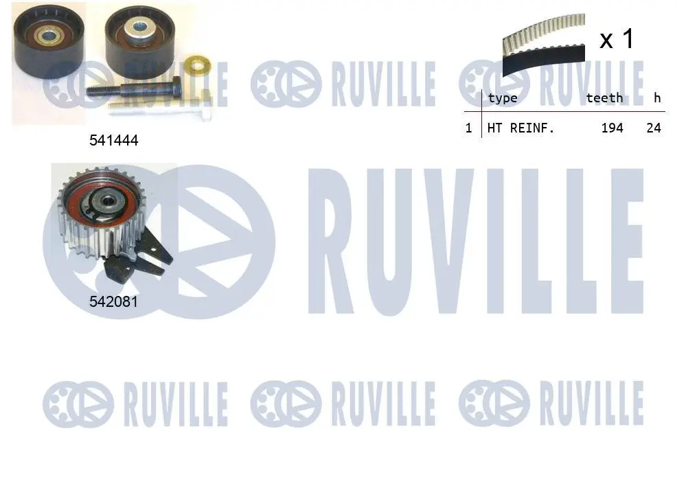 550303 RUVILLE Комплект ремня ГРМ (фото 1)