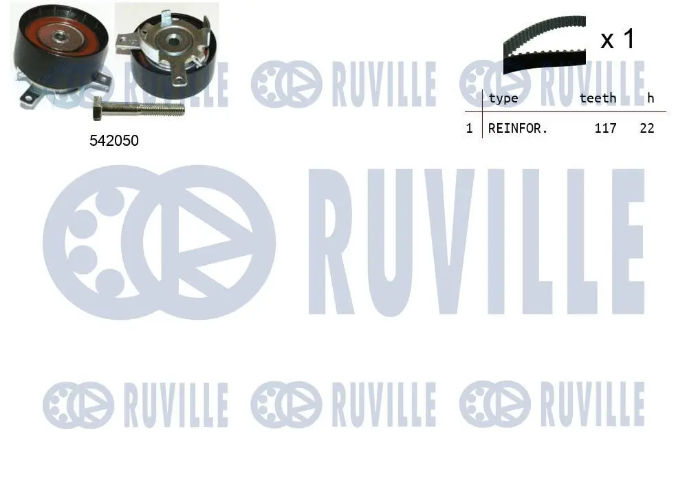 550304 RUVILLE Комплект ремня ГРМ (фото 1)