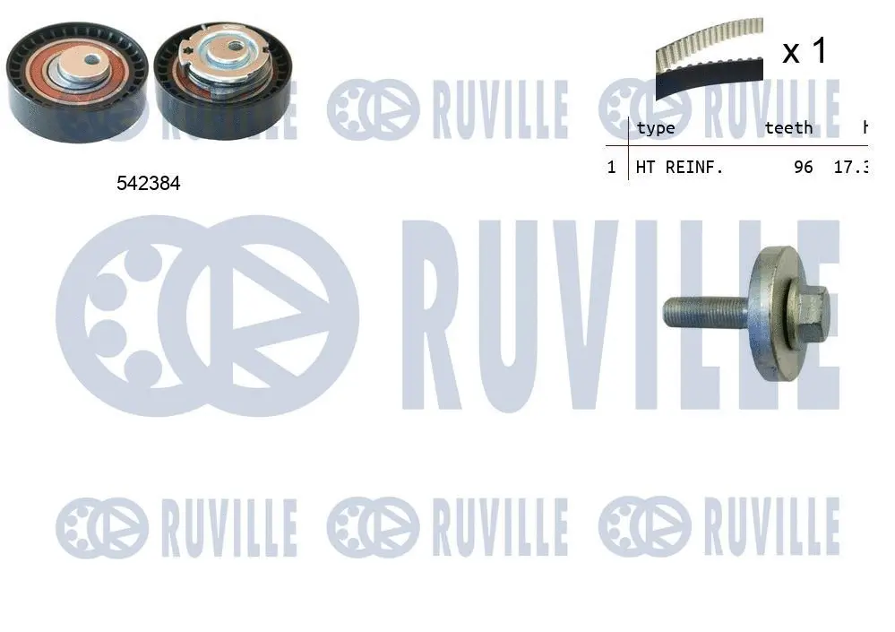 550340 RUVILLE Комплект ремня ГРМ (фото 1)