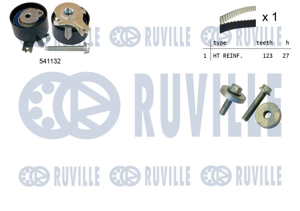 550355 RUVILLE Комплект ремня ГРМ (фото 1)