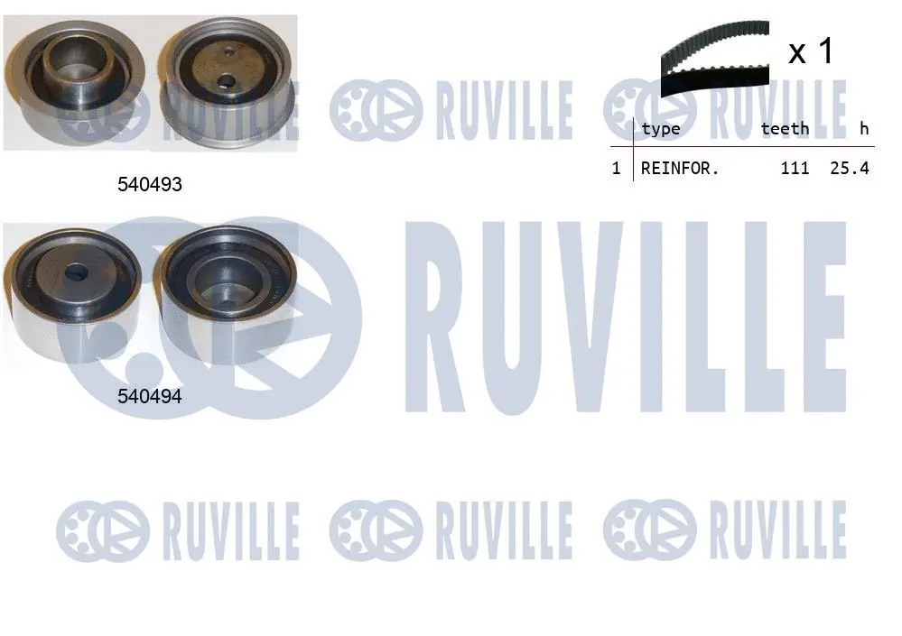 550360 RUVILLE Комплект ремня ГРМ (фото 1)