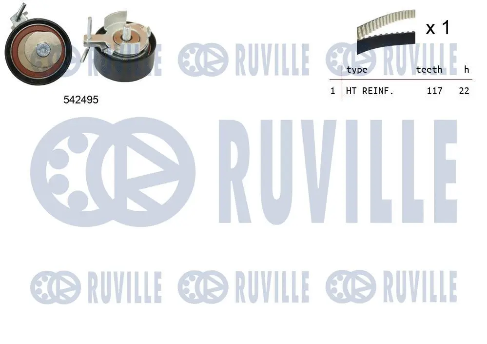 550374 RUVILLE Комплект ремня ГРМ (фото 1)