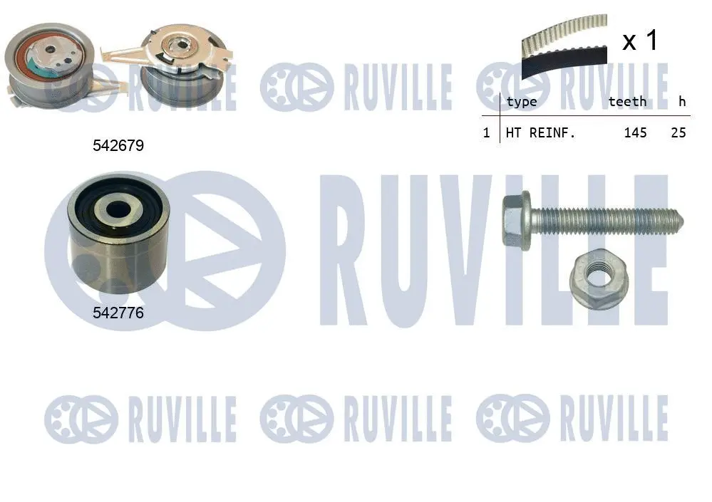 550391 RUVILLE Комплект ремня ГРМ (фото 1)