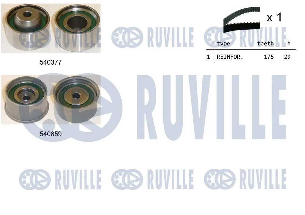 550405 RUVILLE Комплект ремня ГРМ (фото 1)