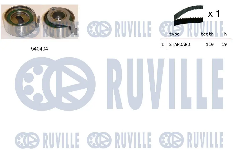 550483 RUVILLE Комплект ремня ГРМ (фото 1)