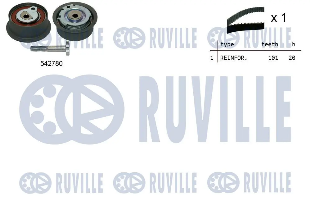 550493 RUVILLE Комплект ремня ГРМ (фото 1)
