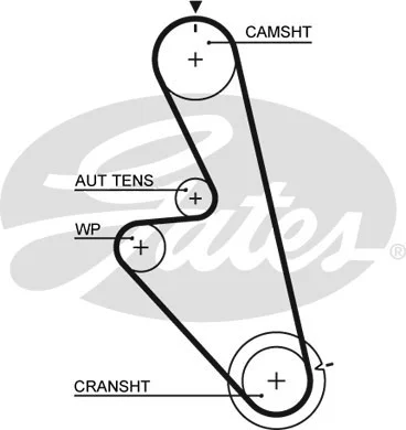 K015449 GATES Комплект ремня ГРМ (фото 1)