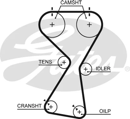 K015534XS GATES Комплект ремня ГРМ (фото 2)