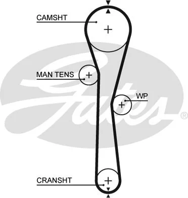 K015577XS GATES Комплект ремня ГРМ (фото 1)