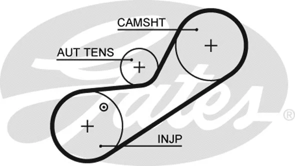K025547XS GATES Комплект ремня ГРМ (фото 1)