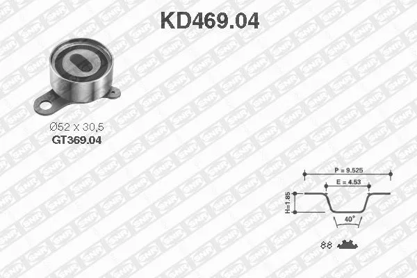 KD469.04 SNR/NTN Комплект ремня ГРМ (фото 1)