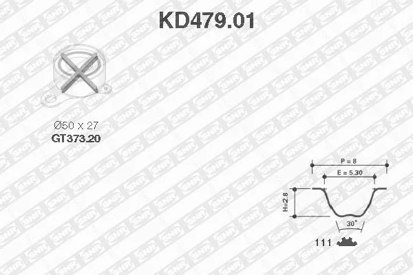KD479.01 SNR/NTN Комплект ремня ГРМ (фото 1)