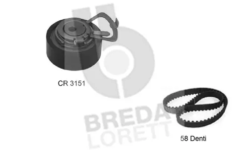 KCD0222 BREDA LORETT Комплект ремня ГРМ (фото 1)