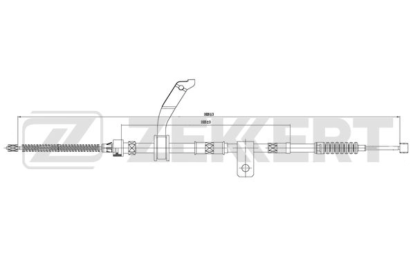 BZ-1190 ZEKKERT Тросик, cтояночный тормоз (фото 1)