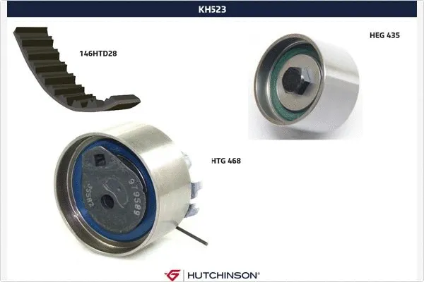 KH 523 HUTCHINSON Комплект ремня ГРМ (фото 1)