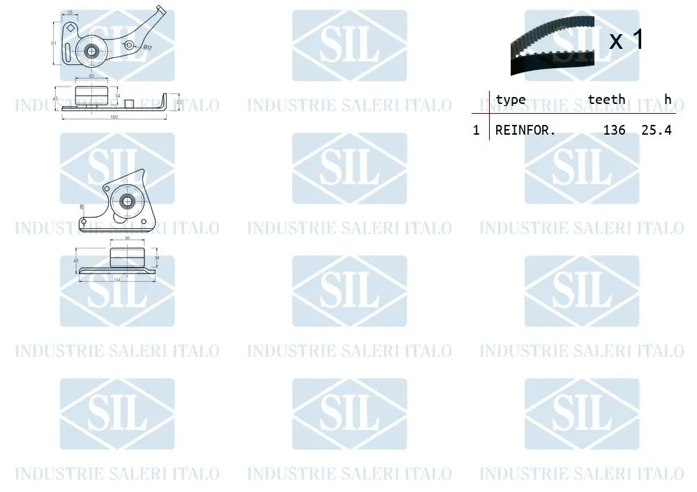 TK1020 SALERI Комплект ремня ГРМ (фото 2)