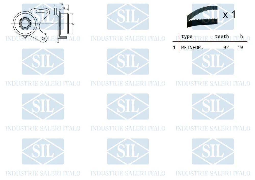TK1167 SALERI Комплект ремня ГРМ (фото 2)