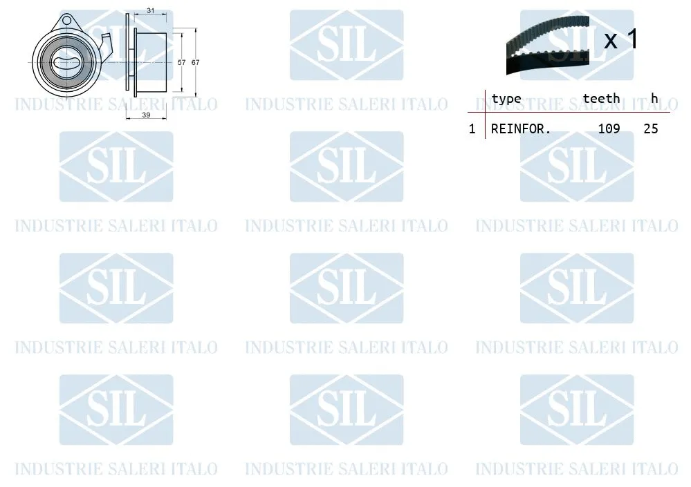 TK1341 SALERI Комплект ремня ГРМ (фото 2)