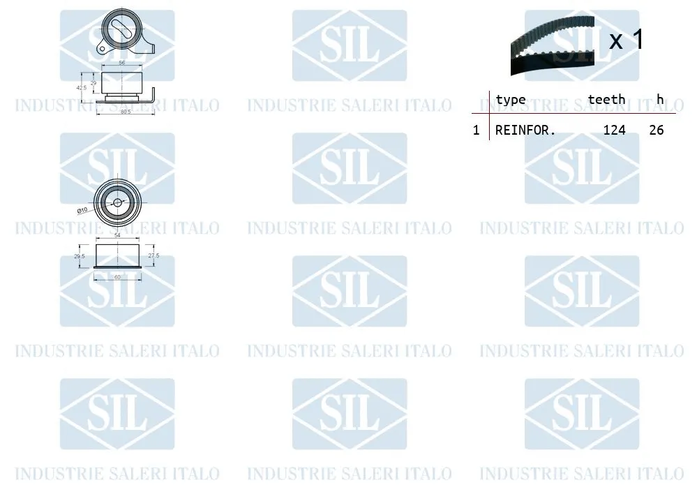 TK1443 SALERI Комплект ремня ГРМ (фото 2)
