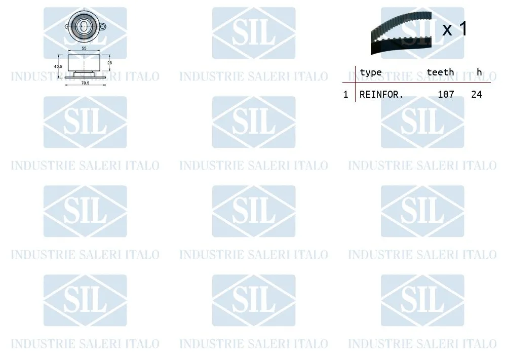 TK1467 SALERI Комплект ремня ГРМ (фото 2)