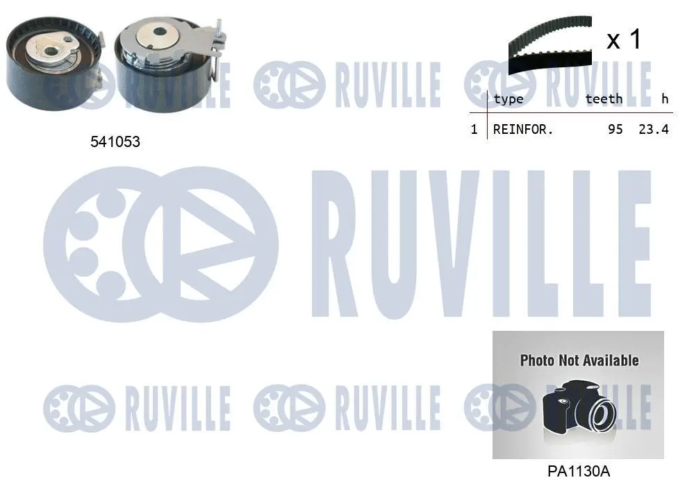 5501191 RUVILLE Водяной насос + комплект зубчатого ремня (фото 1)