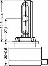 66154 OSRAM Лампа накаливания (фото 1)