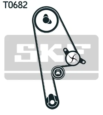 VKMC 93006 SKF Водяной насос + комплект зубчатого ремня (фото 1)
