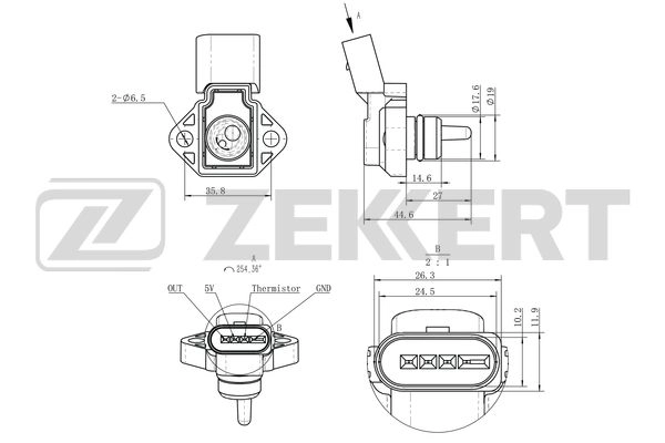 SE-2014 ZEKKERT Расходомер воздуха (фото 1)