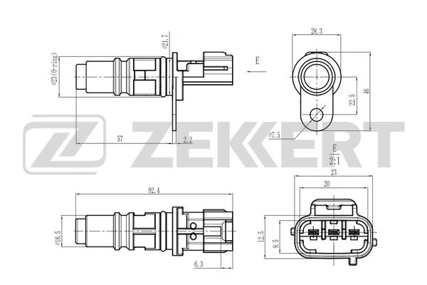 SE-5048 ZEKKERT Датчик, положение распределительного вала (фото 1)