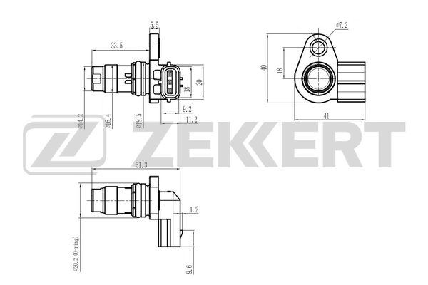 SE-5053 ZEKKERT Датчик, положение распределительного вала (фото 1)