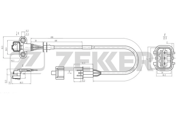 SE-5046 ZEKKERT Датчик, положение распределительного вала (фото 1)