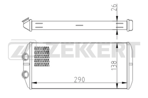 MK-5051 ZEKKERT Теплообменник (фото 1)