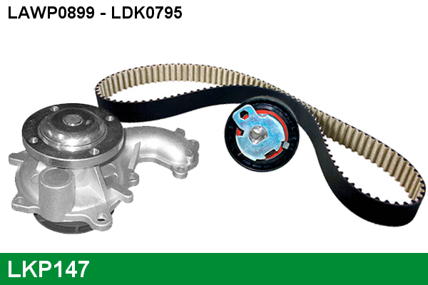 LKP147 LUCAS Водяной насос + комплект зубчатого ремня (фото 1)
