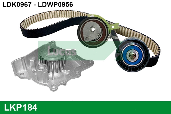 LKP184 LUCAS Водяной насос + комплект зубчатого ремня (фото 1)