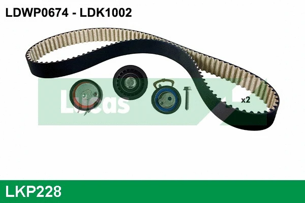 LKP228 LUCAS Водяной насос + комплект зубчатого ремня (фото 1)