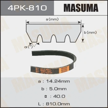 4PK-810 MASUMA Поликлиновой ремень (фото 1)