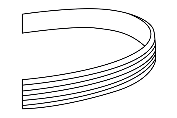 310585 WXQP Поликлиновой ремень (фото 1)