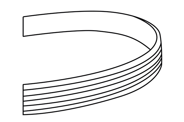 310987 WXQP Поликлиновой ремень (фото 1)