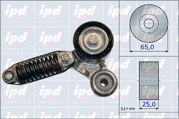 15-3994 IPD Натяжная планка, поликлиновой ремень (фото 1)