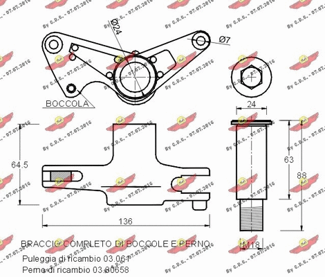 03.778 AUTOKIT Натяжная планка, поликлиновой ремень (фото 2)