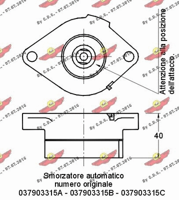 03.80106 AUTOKIT Натяжная планка, поликлиновой ремень (фото 2)