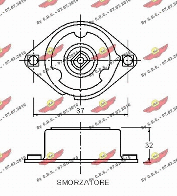 03.81309 AUTOKIT Натяжная планка, поликлиновой ремень (фото 2)