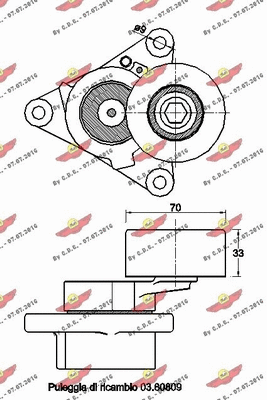 03.81856 AUTOKIT Натяжная планка, поликлиновой ремень (фото 2)