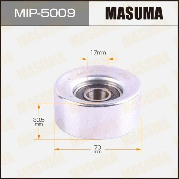 MIP-5009 MASUMA Натяжитель ремня, клиновой зубча (фото 1)