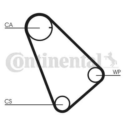 CT573 CONTITECH Зубчатый ремень (фото 3)