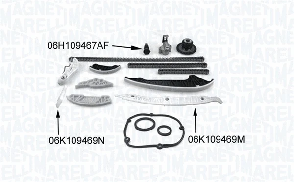 341500001190 MAGNETI MARELLI Комплект цели привода распредвала (фото 1)