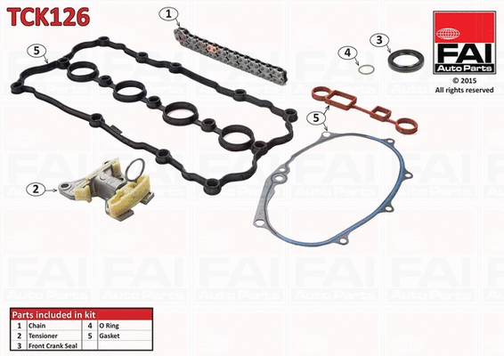 TCK126 FAI AUTOPARTS Комплект цели привода распредвала (фото 1)