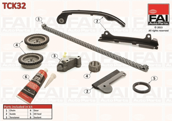 TCK32 FAI AUTOPARTS Комплект цели привода распредвала (фото 1)