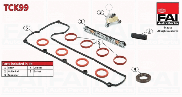 TCK99 FAI AUTOPARTS Комплект цели привода распредвала (фото 1)